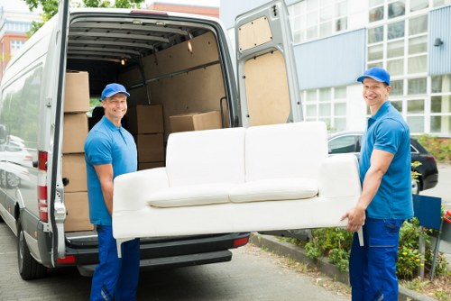 Removals team planning a move in Fulham