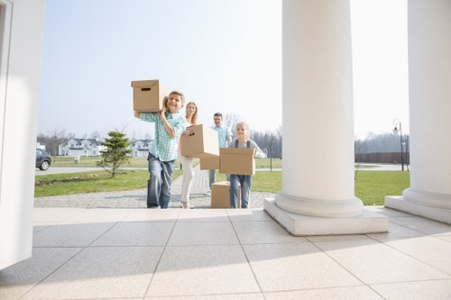 Fulham Removals team working safely and professionally on site