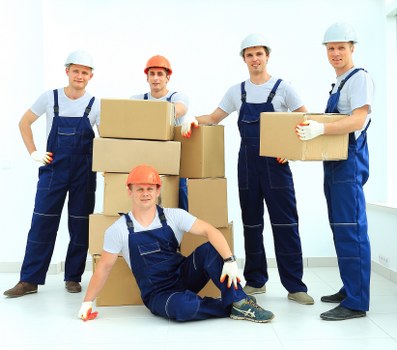 Commercial moving team planning a business relocation in Fulham