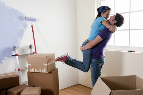 Local removal company loading furniture in Fulham