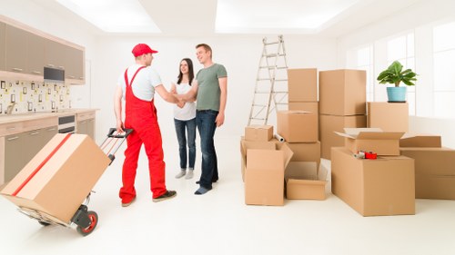 Protective packing materials and boxes for a Fulham home move