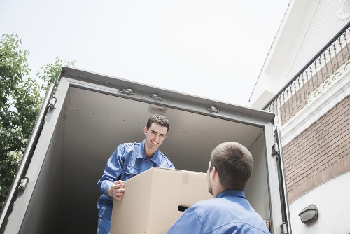 Careful packing of furniture for a move in Fulham
